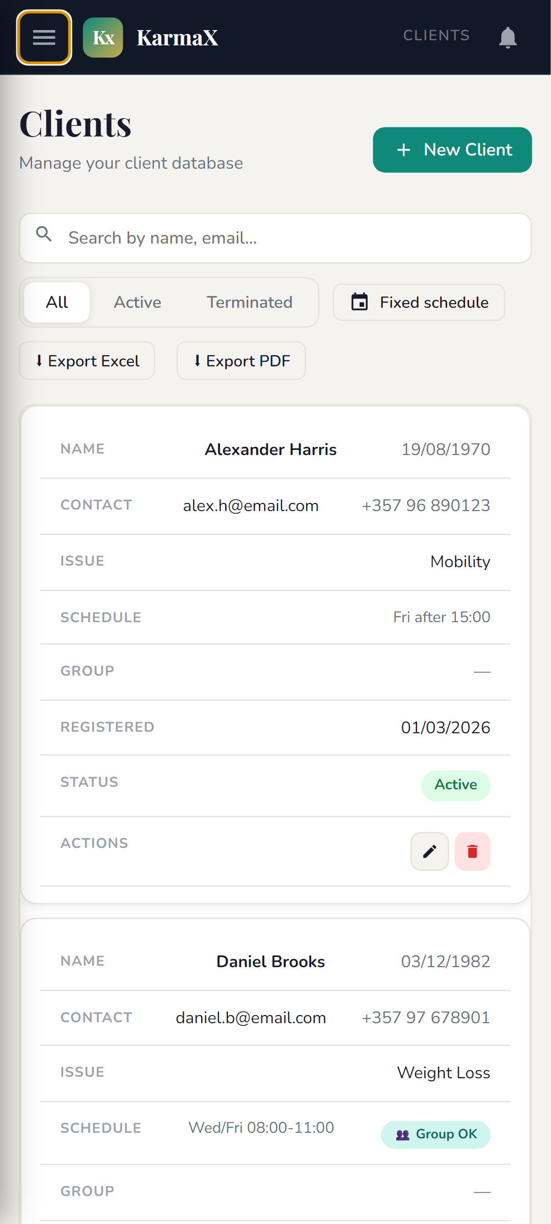 KarmaX Clients